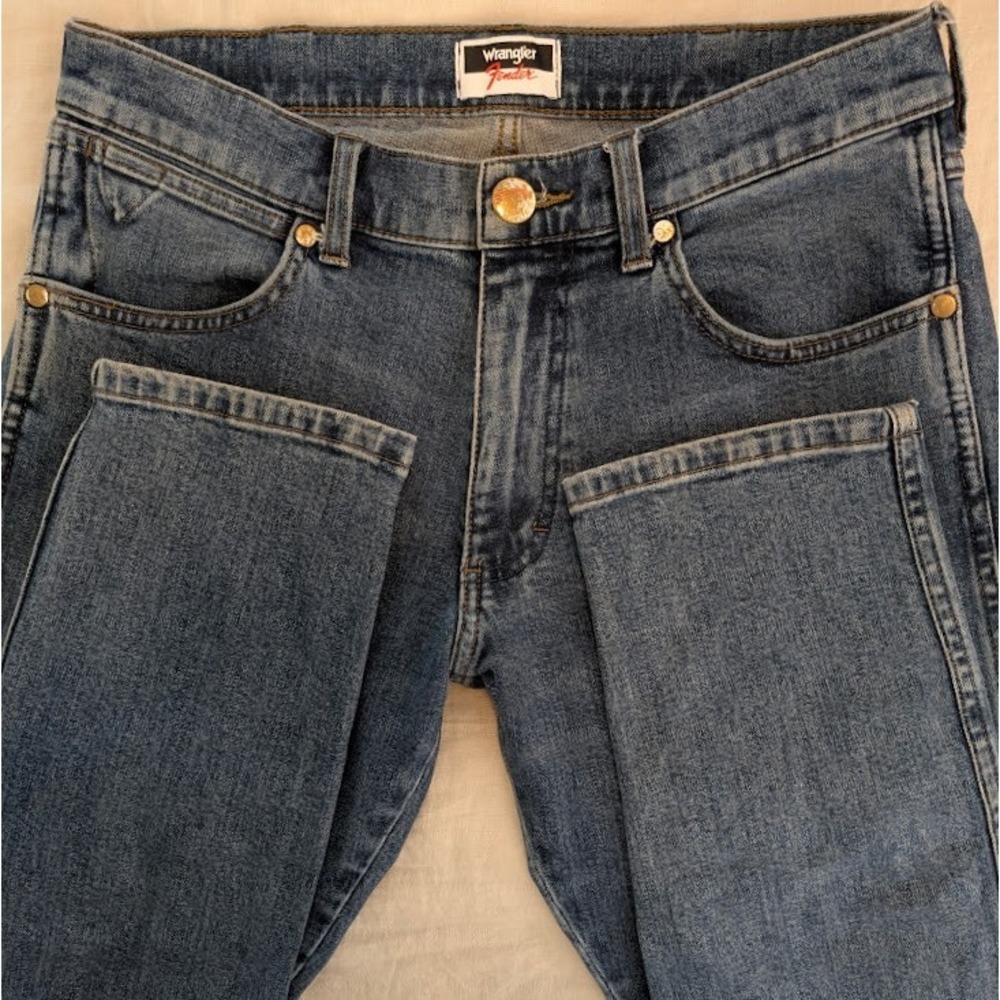 Wrangler x Fender Jeans Mens 30x30 (Fits 31x29) Blue Larston 812 Slim Tapered